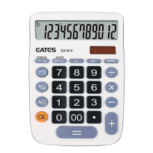 EATES brand good quality desktop solar calculator 12 digit office model made in China